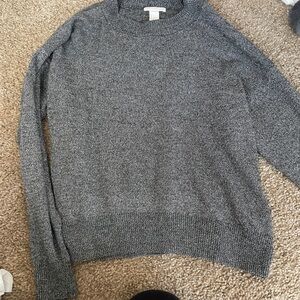 Shimmery gray sweater